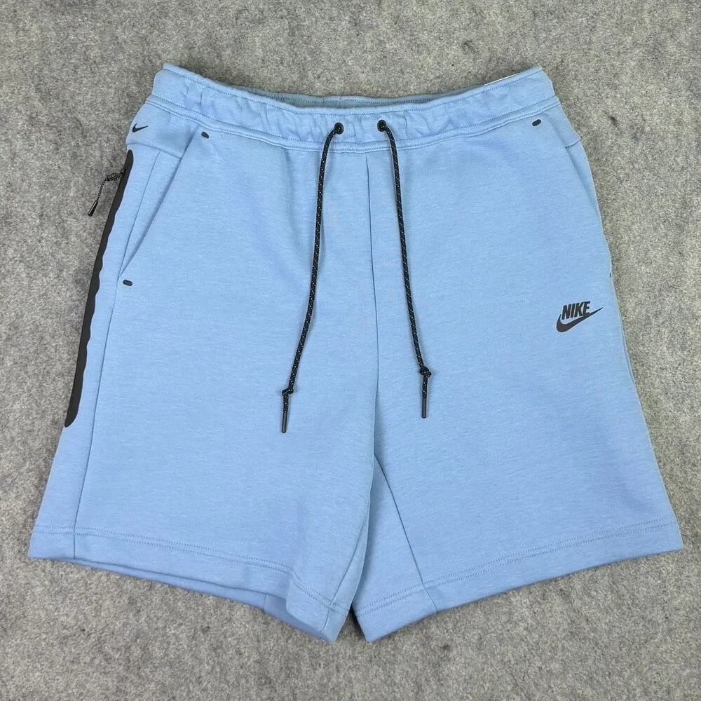 Men's Nike Sportswear Tech Fleece Shorts Size Large Work Blue IM0693-486